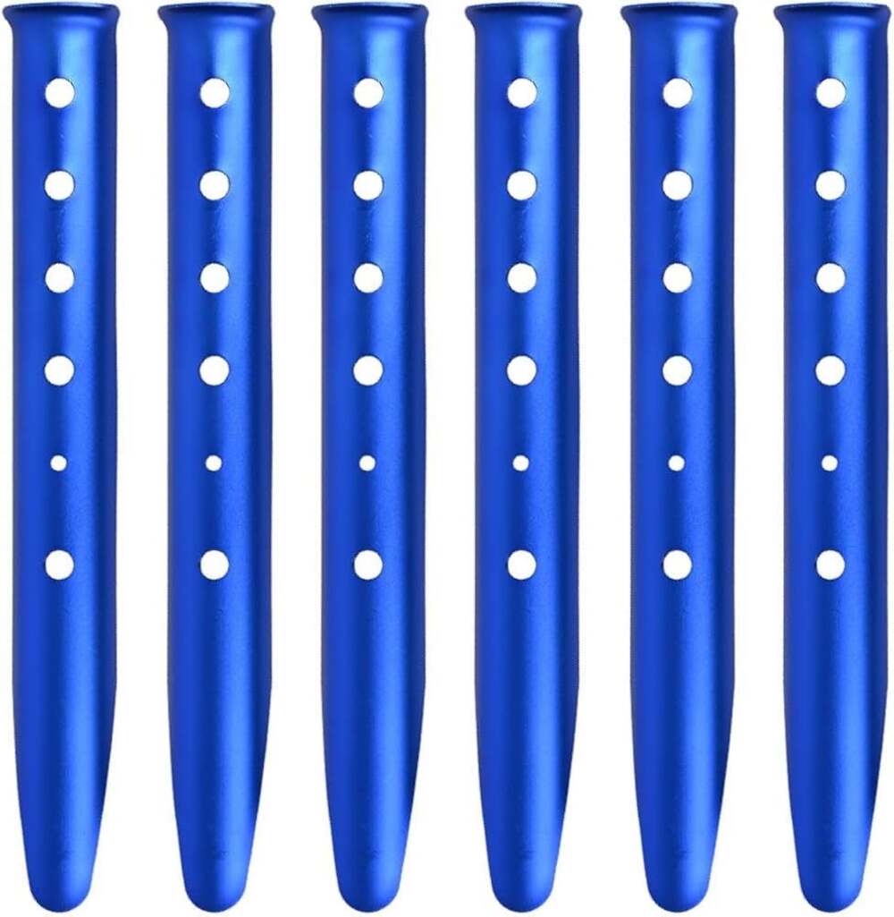 U-Shaped Aluminum Alloy Tent Stakes Snow Sand Pegs for Outdoor Camping Hiking 6-